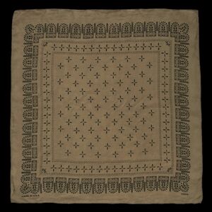 Ozma Of California 1930s  Silk Bandana Oak